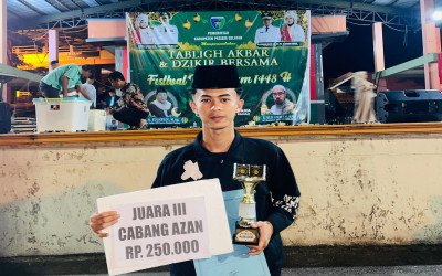 Lantunan Azan Merdu Hafiz Antarkan MAN 2 Pesisir Selatan Raih Juara