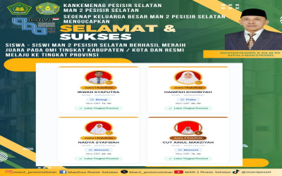 Empat Siswa MAN 2 Pesisir Selatan Lolos OMI Sains Tingkat Kabupaten, Siap Berlaga di Tingkat Provinsi